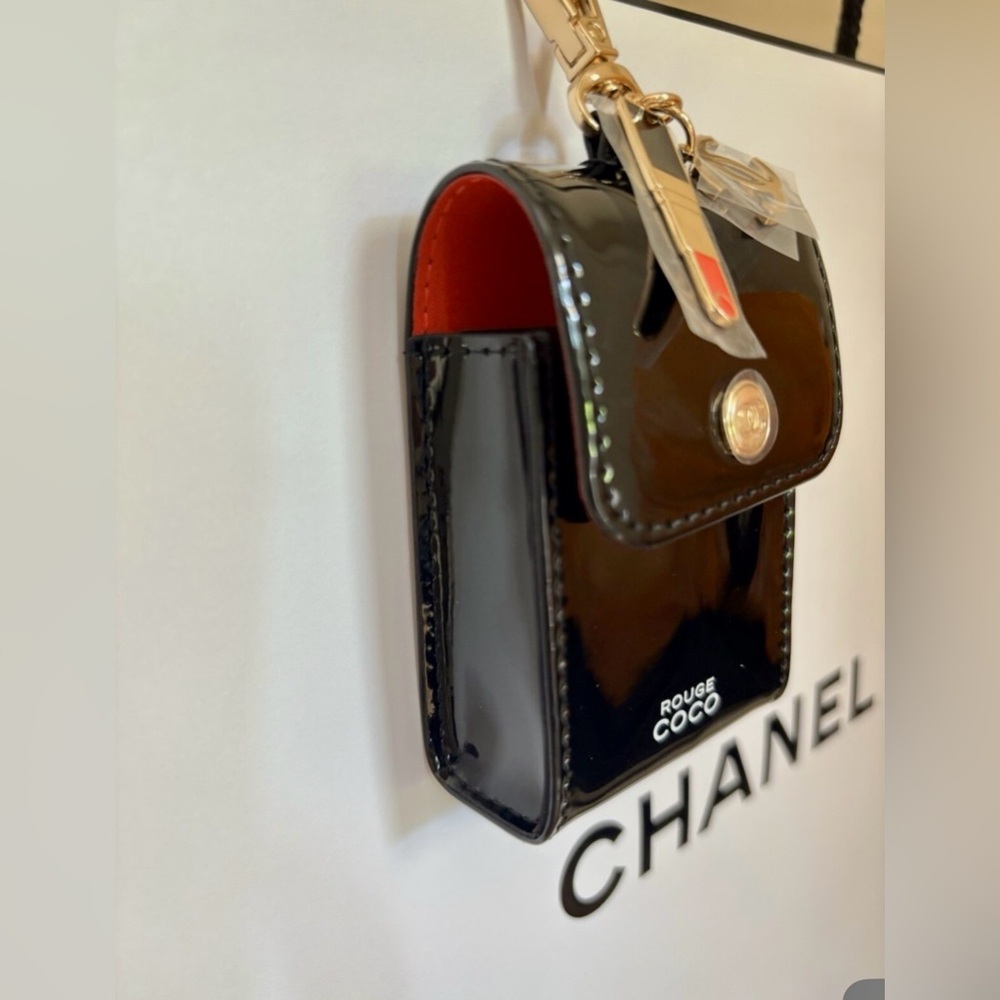 CHANEL Rouge Coco Glossy Lipstick Pouch Key holder London Event NWB GWP - Picture 4 of 11